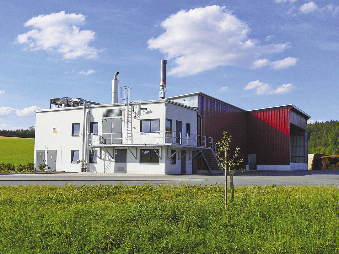 Biogas plant Zirngibl with sewage sludge drying